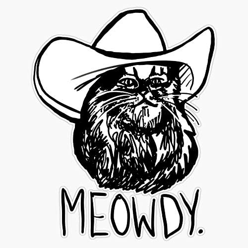 Leyland Dizajni Meowdy Texas Cat Meme naljepnica na otvorenom naljepnica naljepnica naljepnica za