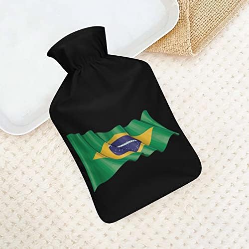 Flaša za toplu vodu sa brazilskom zastavom sa poklopcem slatka gumena vreća za toplu vodu za