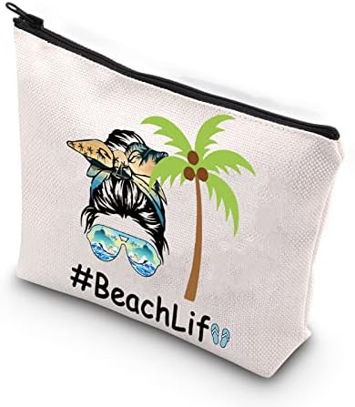 Xyanfa Beach Cosmetic Bag Ljeto zavijanje poklona Beach Life Beach Lover Pokloni za žene Djevojke