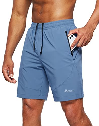 Pudolla Muška vježbanje trčanja Lagane teretane Atletski kratke hlače za muškarce sa džepovima sa zatvaračem