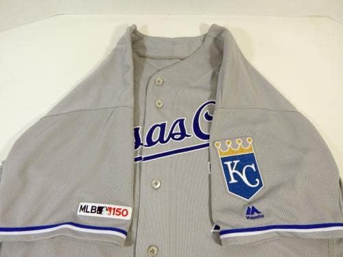2019 Kansas City Royals Pedro Grifol 7 Igra Izdana siva Jersey 150 Patch 48 62 - Igra Polovni MLB dresovi