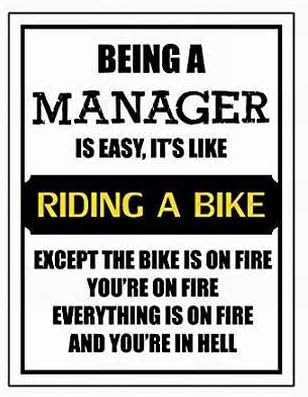 Jesiceny Novi Limeni znak biti menadžer je lako to je kao da vozite bicikl Aluminijumski metalni