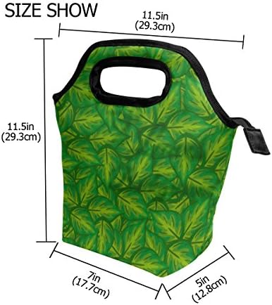 Vipsk torba za ručak zeleno lišće kutija za ručak, vodootporna torbica za piknik na otvorenom torbica za ručak