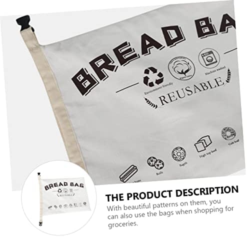 UPKOCH 1 kom organska pamučna torba za hleb posteljina kese za skladištenje francuski hleb hleb organski