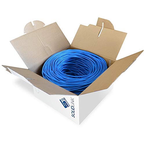 Dripstone SolidLink CAT5E 500FT UTP Ethernet kabel 24AWG mrežna žica plava