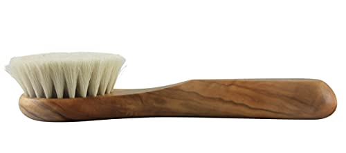 Lilywoods Piling rušenje čišćenja četkica za lice W / Super Soft Cots čekinje u maslinovom drvetu