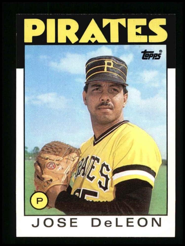 1986 TOPPS 75 Jose Deleon Pittsburgh Pirates Nm / MT Pirati