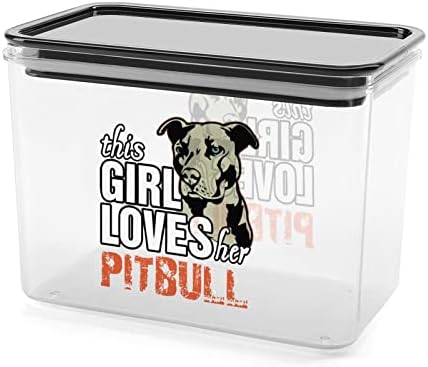 Ova djevojka voli svoju kutiju za čuvanje Pit Bulla plastične posude za organizatore hrane sa poklopcem