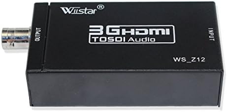 Wiistar 1080p HDMI do SDI pretvarača Adapter Mini HDMI2SDI Audio video adapter podržava SDI / HD-SDI / 3G-SDI za kućno kino kamere