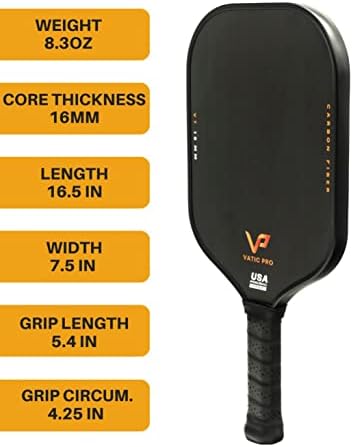 Vatic Pro Carbon Fiber 16mm - Termoformiran sa zidovima ubrizganim pjenom - uključuje poklopac vesla