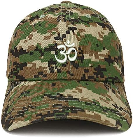 Trendy Odjeća Shop OM Simbol hinduizam izvezeni nestrukturirani pamučni tata šešir