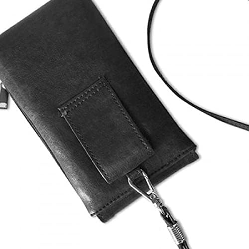 Afrika Fancy Map Likovi Stripes Telefon novčanik torbica Viseće mobilne torbice Crni džep