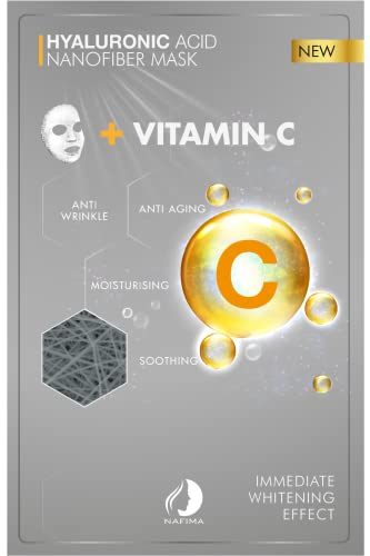 Nafima Suha Hijaluronska Kiselina + Vitamin C Nanofiber Kozmetička Kozmetička Maska Za Lice