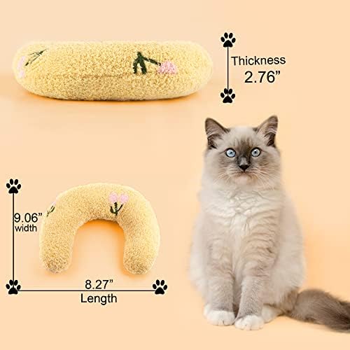 homelifthub jastuci za zatvorene mačke Pahuljasti jastuk za mačke slatki zečji jastuci za ćebe i nosač