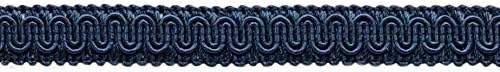 5/8 inča Dark Mornary Blue Dekorativni Gimp Braid / Basic Trim / 0058SG Boja: Večernje nebo - J3, prodaje u