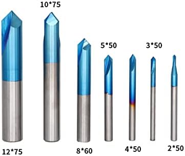 Površinski glodalica Chamfer Drill plava presvučena 90° 2 FLAUTA rezna Legura Volfram karbid čelik glodalica