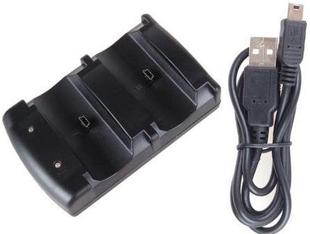 ŽEEMALL 2IN1 Dvostruki USB punjač za punjenje za punjenje za Sony PS3 kontroler