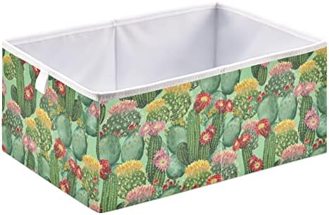 Emelivor akvarel Cactus zelena kocka kanta za skladištenje sklopive kocke za odlaganje vodootporna