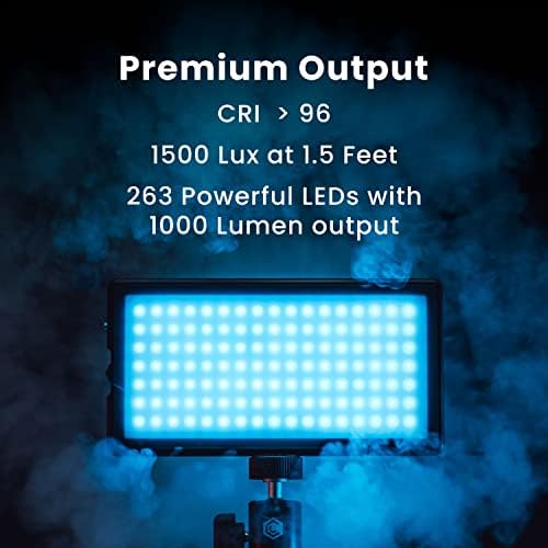 Lume Cube RGB Panel Pro / LED svjetlo za montiranje u punoj boji za profesionalne DSLR kamere | Podesiva boja,