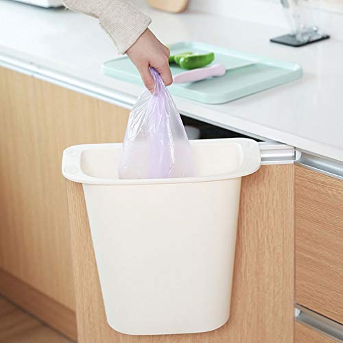 Hardwe Automobilske kante za smeće viseće smeće može plastično pod sudoperom Carbage Can zidni spremnik za smeće kanta za kupatilo Kuhinjski ormar vrata Bijela 35cm Carbage bin