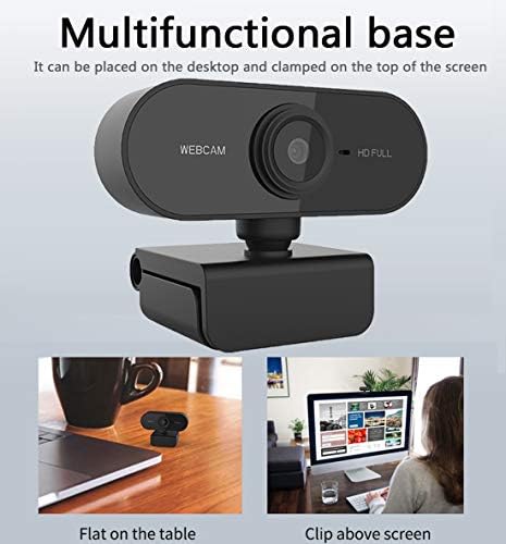 Outrip 1080p HD Webcam, Noise Reduction Microphone Stream Webcam,HD USB Webcam za PC Desktop Laptop,koristi se