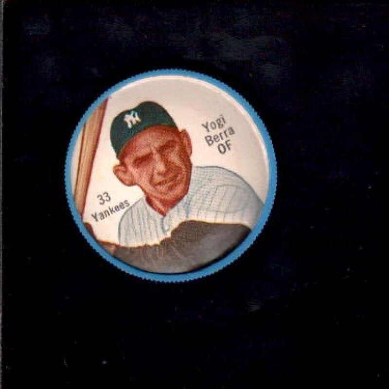 33 Yogi Berra Hof - 1962 Salada Coins bejzbol kartice Ocjenjivane Exmt + - MLB fotominti