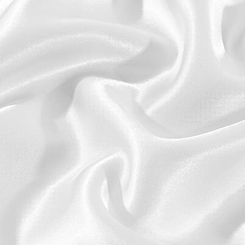 Eheyciga satenska jastučnica za svilenu jastučnicu za kosu i kožu Set od 2 bijele meke jastučnice 2 pakovanja