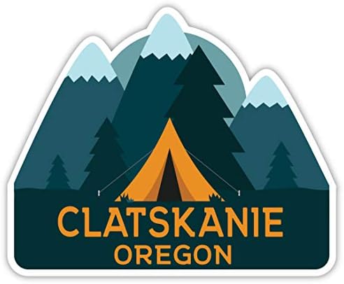 Clatskanie Oregon Suvenir 2-inčni vinilni naljepnica za naljepnicu za kampiranje šator