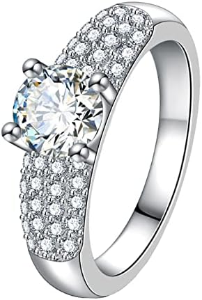 Platinum pozlaćeni modni prsten uvoženi ružin zlato i srebrni dijamant ružičasti žuti i dijamantni zaručni prsten