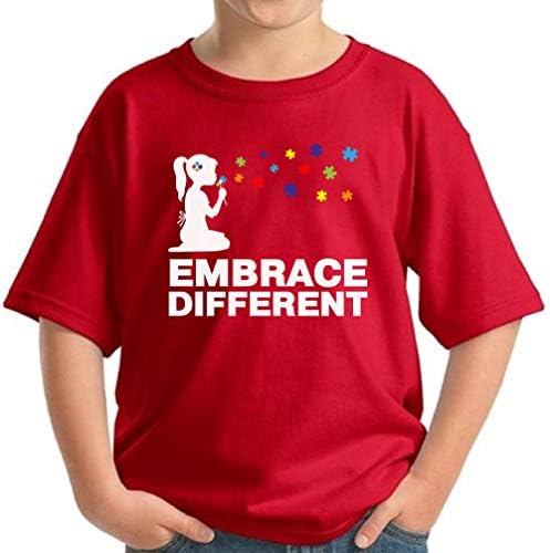 Majica za autizam Pekatees za mlade prigrli različite poklone za podizanje autizma