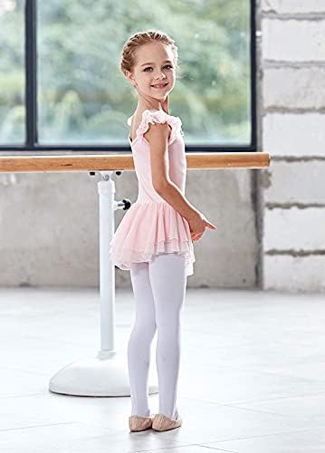 MdnMd baletni triko sa suknjom male djevojčice plesne balerine Outfit haljine kratki rukav