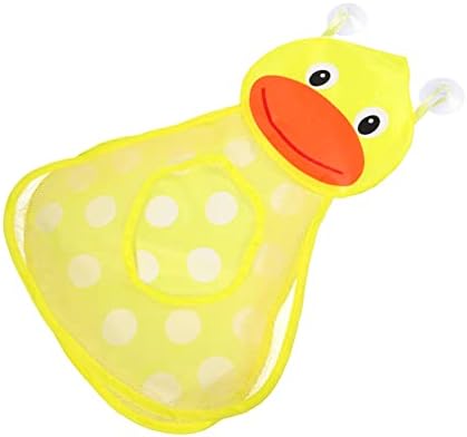 Kisangel Nets Tuš Igračke usisavanje kupaonice Držač kupa za viseće kuke šampon vodena toddler neto kupka Žuta