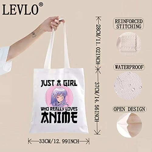 LEVLO Anime Fans Make up Bag anime Lover Gift just a Girl Who Really Loves anime Cosmetic