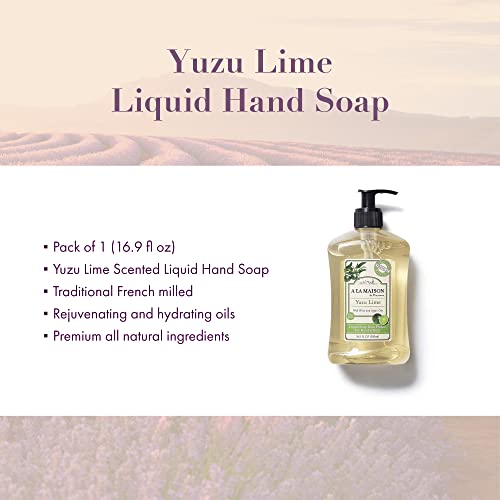 A LA MAISON Yuzu Lime tečni sapun za ruke-Trostruki francuski mljeveni prirodni hidratantni sapun