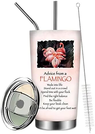 Savjet Flamingo čaša za žene djevojka personalizirana ružičasta Flamingos čaša za kafu putna