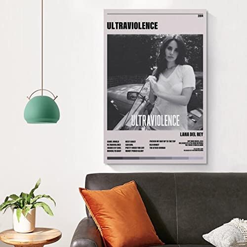 XIAoma Lana Del Rey Poster Ultraviolence Album minimalistički poklopac Poster Dekorativno slikarstvo