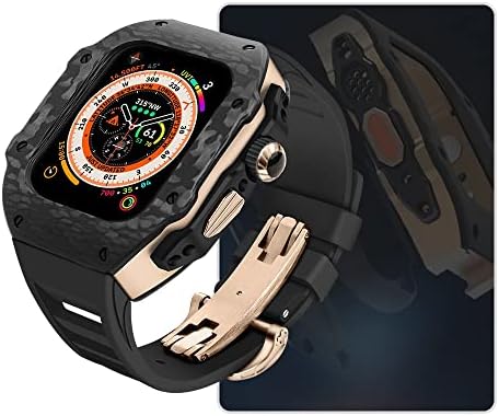 Dzhtus komplet za modifikaciju od karbonskih vlakana za Apple Watch Case Ultra 49mm za IWATCH 8 7 6 5 4 SE