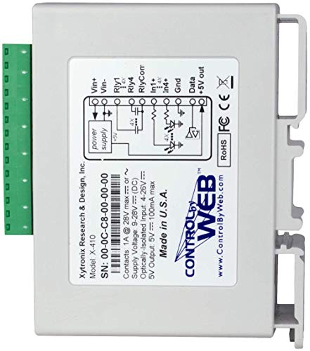 X-410 Industrijski Ethernet releji, digitalni ulazi i Monitor Temperature/vlažnosti