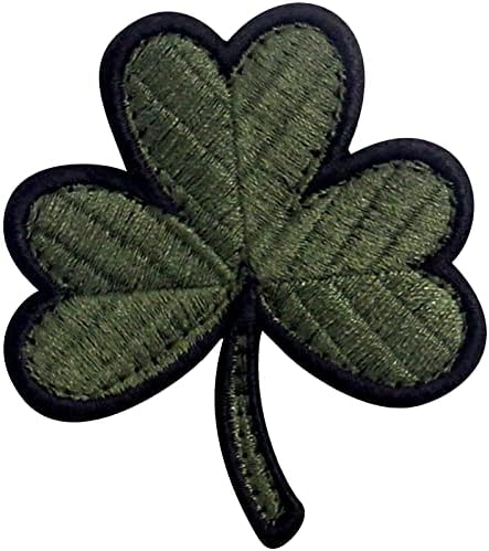 Embta taktička irska djetelina maslinasti grb izvezeni grb sreća sretna shamrock kuka i loop Irska
