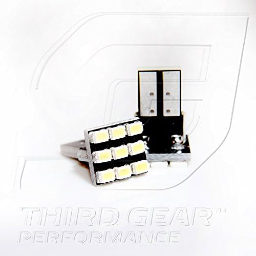 TGP T10 bijeli 9 LED SMD Licencne ploče klinasto žarulje par 1994-2003 Kompatibilan je s GMC sonoma