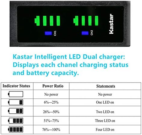 Kastar NP-F990 LTD2 USB punjač za baterije kompatibilan sa Sony UPX-2000 NEX-EA50M NEX-FS100 NEX-FS700R