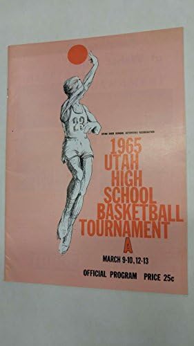 Utah High School košarkaški turnir 1965 Vintage program J42158