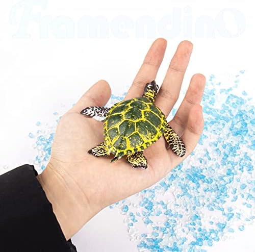Framendino, 2 paketa Ocean Sea Životinje Realne plastične figurice kornjače za rođendanski poklon