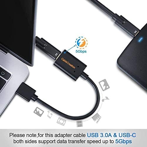 DockTeck Bundle-2 Artikli: USB 3.1 USB C Žena do USB muškog adaptera 5Gbps + 5-in-1 USB-C Multiprt