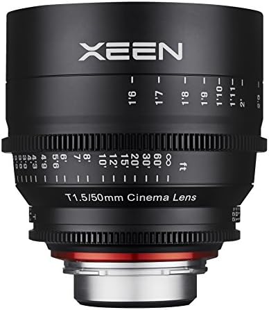 Rokinon Xeen XN50-C 50mm T1. 5 Professional Cine objektiv za Canon EF, Crni