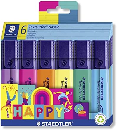 Staedtler - TextSurfer Classic 364 - Kartonska futrola za 6 highlightera sa vikom za oktobar 1 do 5 mm Postrojeljene