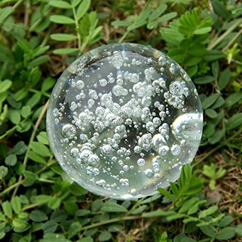 Ewnice 40/60 / 80mm Clear Bubble Crystal Ball Početna Uredski dekoracija Feng Shui Sphere Paperweight