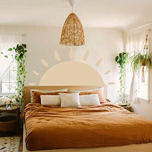 Boho Sun Wall Decal - polupoklon Sunshine Veliki dekor naljepnice za dječju vrtiću - Neutralno