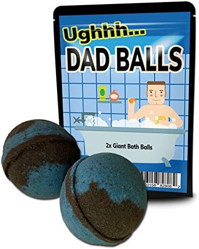 Tata kuglice za kupanje - smiješan tata u dizajnu za kupanje - XL kupatilo za muškarce - crna i