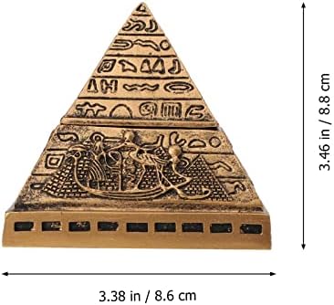 Cabilock Vintage Decor Vintage ukrasi smoli drevni egipatski bogovi božanske piramide nakit kutija